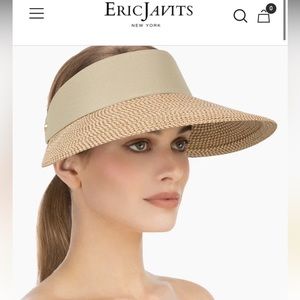 NWOT Eric Javits Champ ii Visor Peanut